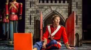 Cumberbatch playing with Toy Soldiers