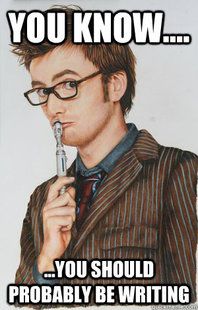 You should be writing